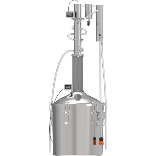 Destylator modułowy Convex 30 L - Torpeda, „Zimne Palce”  - 1 ['destylator Browin', ' destylatory modułowe', ' destylator z odstojnikiem', ' destylator modułowy', ' odstojniki do destylatora', ' czysty destylat', ' zestaw destylacyjny', ' wypukła pokrywa', ' pokrywa typu convex', ' pojemnik destylacyjny z pokrywą', ' zestaw do destylacji', ' zestaw destylacyjny do rozbudowy', ' destylacja na różnych źródłach ciepła', ' moduł zimne palce', ' refluks zimne palce', ' destylator Torpeda', ' kolumna destylacyjna']