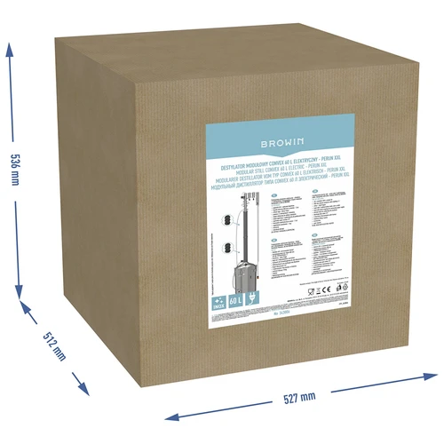 Destylator modułowy Convex elektryczny 60 L - Perun XXL - 17 ['destylator Browin', ' destylatory modułowe', ' destylator z odstojnikami', ' destylator modułowy', ' odstojniki do destylatora', ' czysty destylat', ' zestaw destylacyjny', ' wypukła pokrywa', ' pokrywa typu convex', ' pojemnik destylacyjny z pokrywą', ' zestaw do destylacji', ' zestaw destylacyjny do rozbudowy', ' destylacja na różnych źródłach ciepła', ' destylator 60 L', ' zimne palce']