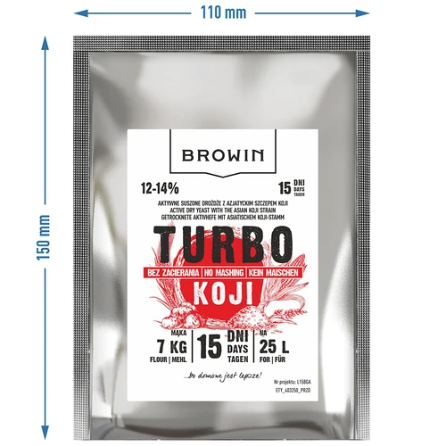 Drożdże gorzelnicze Turbo Koji, 50 g (bez zacierania!) - 7 ['drożdże Koji', ' grzybek Koji', ' żytniówka', ' wódka ziemniaczana', ' zacieranie na zimno', ' drożdże do alkoholu', ' drożdże do bimbru', ' drożdże gorzelnicze', ' bez zacierania', ' drożdże do zboża', ' do whiskey', ' drożdże do whisky']