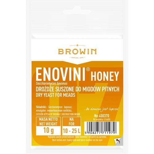 Drożdże winiarskie Enovini® HONEY, 10 g  - 1 ['drożdże do miodu pitnego', ' drożdże do miodu', ' jak zrobić miód pitny']