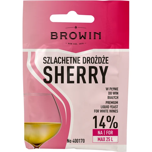 Drożdże winiarskie Sherry, 20 ml  - 1 ['drożdże sherry', ' drożdże winne', ' drożdże do wina', ' drożdże winiarskie w płynie', ' drożdże w płynie', ' drożdże w płynie do wina', ' drożdże do wina białego']