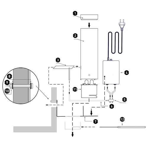 Dymogenerator dragON JET 2 z popielnikiem i pompką - 9 ['generator dymu', ' dymogenerator', ' generator dymu do wędzarni', ' wędzenie', ' wędzenie na zimno', ' wędzenie na ciepło', ' generator dymu wędzarniczego', ' generator dymu do wędzenia', ' wytwornica dymu do wędzenia', ' zrębki do wędzenia', ' dym', ' zimny dym', ' generator dymu ze zdejmowaną rurą zasypową', ' generator dymu z pompką', ' dymogenerator z pompką elektryczną', ' najlepszy generator dymu', ' uniwersalny generator dymu', ' generator dymu do wszystkich wędzarni', ' generator dymu z popielnikiem', ' dymogenerator z popielnikiem']