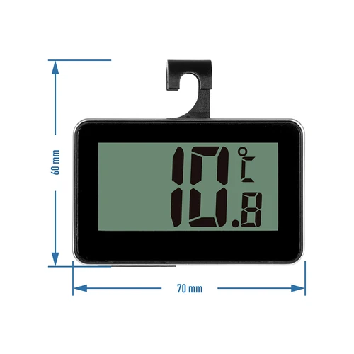 Elektroniczny termometr do lodówki (-20°C do +50°C) - 2 ['termometr kuchenny', ' termometr kulinarny', ' termometr do lodówki', ' termometr do spiżarni', ' termometr lodówkowy', ' termometry lodówkowe', ' termometry do zawieszenia', ' termometry wiszące', ' termometr na baterie', ' termometr z wyświetlaczem', ' elektroniczny termometr']