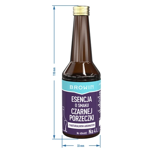 Esencja o smaku czarnej porzeczki z naturalnym aromatem na 4 L - 40 ml - 8 ['esencja smaku', ' esencja z czarnej porzeczki', ' esencja', ' zaprawka do alkoholu', ' aromaty do alkoholu', ' esencje do bimbru', ' zaprawy do bimbru', ' aromaty', ' aromat', ' zaprawka czarna porzeczka']