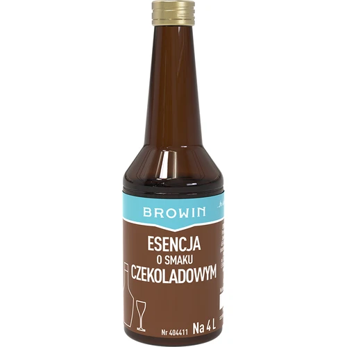 Esencja o smaku czekoladowym na 4 L - 40 ml  - 1 ['zaprawka do alkoholu', ' aromat', ' likier czekoladowy', ' esencja do alkoholu', ' domowy trunek', ' zaprawka smakowa', ' esencja smakowa', ' zaprawki do alkoholu', ' likier czekoladowy', ' zaprawka czekoladowa', ' aromat chocolate', ' esencje do bimbru']