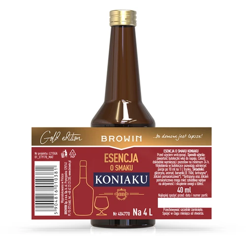 Esencja o smaku Koniaku 40 ml - 3 ['Hennessy', ' koniak', ' brandy', ' esencja o smaku koniaku', ' esencja o smaku brandy', ' esencja Hennessy', ' zaprawka do alkoholu', ' aromaty do alkoholu', ' esencje do bimbru', ' zaprawy do bimbru', ' aromaty', ' aromat', ' zaprawka', ' zaprawka Biowin', ' zaprawka Browin', ' cognac']