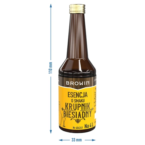 Esencja o smaku - Krupnik Biesiadny na 4 L - 40 ml - 8 ['zaprawka do alkoholu', ' aromat', ' esencja do alkoholu', ' domowy trunek', ' zaprawka smakowa', ' esencja smakowa', ' zaprawki do alkoholu', ' krupnik', ' zaprawka krupnik', ' esencja krupnikus', ' zaprawka krupnikus', ' esencje do bimbru', ' esencja gold']