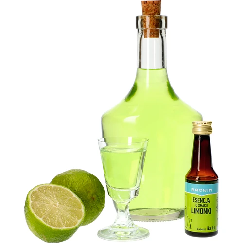 Esencja o smaku Limonki na 4 L - 40 ml - 4 ['esencja smaku', ' esencja limonka', ' esencja', ' zaprawka do alkoholu', ' aromaty do alkoholu', ' esencje do bimbru', ' zaprawy do bimbru', ' aromaty', ' aromat', ' zaprawka limonkowa', ' esencja lime']