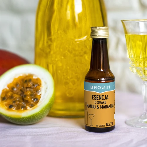 Esencja o smaku mango & marakuja na 2 L - 40ml - 9 ['zaprawka do alkoholu', ' do wódki aromat', ' do alkoholu', ' esencja smakowa do alkoholu', ' esencja smakowa do wódki', ' jak zrobić lemoniadę', ' zaprawka mango-marakuja', ' esencja mango', ' esencja marakuja', ' aromat passion fruit', ' esencja do bimbru', ' esencje do bimbru', ' esencja gold']