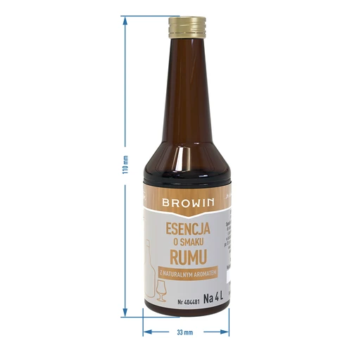 Esencja o smaku Rumu na 4 L - 40 ml - 7 ['esencja Browin', ' esencja rumowa', ' zaprawka rumowa', ' esencja biały rum', ' zaprawka o smaku rumu', ' esencja Strands', ' aromat rumu do alkoholu', ' Bacardi rum', ' cuba libre', ' mojito', ' esencja gold']