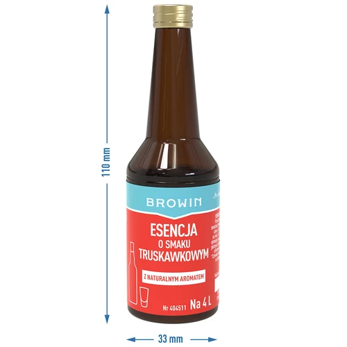 Esencja o smaku truskawkowym, 40 ml - 6 ['esencja truskawkowa', ' aromat truskawkowy', ' zaprawka o smaku truskawkowym', ' nalewka truskawkowa', ' nalewka z truskawek', ' likier truskawkowy', ' wódka truskawkowa', ' esencja browin', ' esencja strands', ' zaprawka browin', ' esencje do bimbru']