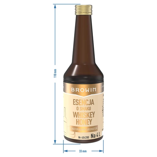 Esencja o smaku Whiskey Honey na 4 L - 40 ml - 8 ['zaprawka do alkoholu', ' aromat do alkoholu', ' aromat do wódki', ' esencja smakowa', ' aromat do whisky', ' aromat do whiskey', ' whisky', ' whiskey', ' esencja z naturalnym aromatem', ' miodownik', ' whiskey miodowa', ' esencje do bimbru', ' esencja gold']