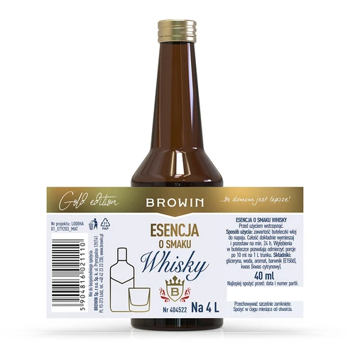 Esencja o smaku Whisky 40ml - 4 ['esencja smaku', ' zaprawka whisky', ' esencja whiskey', ' esencja', ' zaprawka do alkoholu', ' aromaty do alkoholu', ' esencje do bimbru', ' zaprawy do bimbru', ' aromaty', ' aromat whisky grants', " aromat whisky ballantine's"]