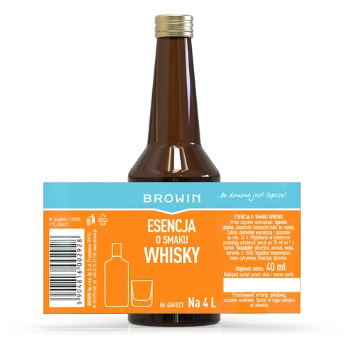 Esencja o smaku Whisky na 4 L - 40ml - 7 ['esencja smaku', ' zaprawka whisky', ' esencja whiskey', ' esencja', ' zaprawka do alkoholu', ' aromaty do alkoholu', ' esencje do bimbru', ' zaprawy do bimbru', ' aromaty', ' aromat whisky grants']