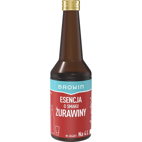 Esencja o smaku żurawiny na 4 L - 40 ml  - 1 ['esencja smaku', ' esencja żurawiny', ' esencja', ' zaprawka do alkoholu', ' aromaty do alkoholu', ' esencje do bimbru', ' zaprawy do bimbru', ' aromaty', ' aromat żurawinowy', ' zaprawka żurawinowa', ' aromat cranberry']