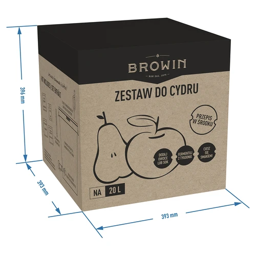 #EXP Zestaw do Cydru 20 L - 13 ['Zestaw do Cydru 20 L sprawi', ' że każdy Twój domowy', ' musujący trunek wyjdzie perfekcyjnie i zachwyci całą Twoją rodzinę!']