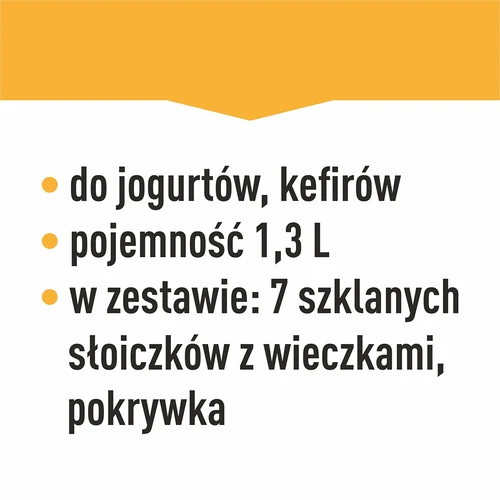 Jogurtownica z termostatem, 7 słoików, 1,3 L - 19 ['jogurtownica', ' urządzenie do jogurtu', ' jogurt wegański', ' jak zrobić jogurt', ' do jogurtu domowego', ' jogurtownica z termostatem', '']