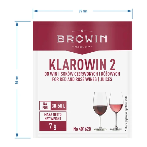 Klarowin 2 - środek klarujący - 3 ['środek do klarowania wina', ' klarowin do wina', ' do klarowania wina', ' akcesoria do winiarstwa', ' domowe wino']