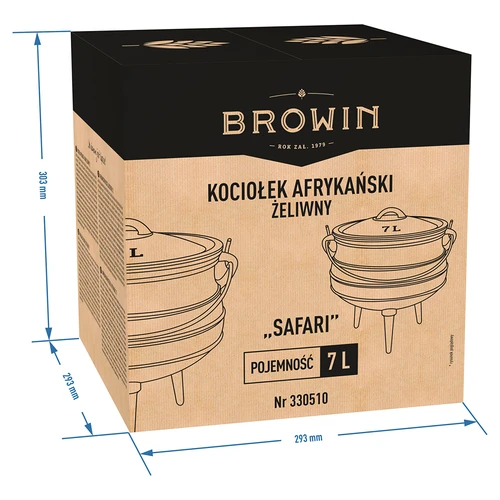 Kociołek żeliwny 7 L afrykański - Safari - 10 ['kociołek żeliwny', ' kociołek na ognisko', ' kociołek cygański', ' kociołek węgierski', ' z kociołka gulasz', ' grill']