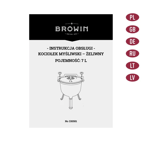 Kociołek żeliwny myśliwski 7 L - Pan kocioł - 8 ['kociołek żeliwny', ' kociołek na palenisko', ' kociołek węgierski', ' garnek myśliwski', ' prezent', ' grill']