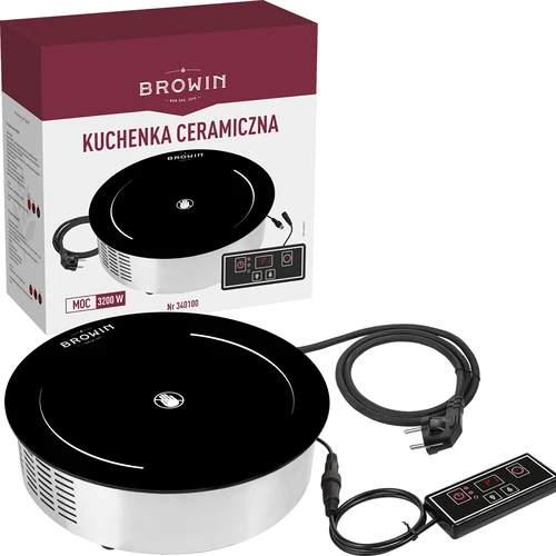 Kuchenka ceramiczna 3200W - 7 ['kuchenka duża moc', ' okrągła płyta grzewcza', ' kuchenka energooszczędna', ' kuchenka z timerem', ' kuchenka elektryczna']