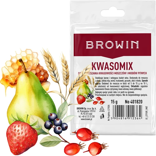 Kwasomix - regulator kwasowości - 3 ['kwasomix do wina', ' regulator kwasowości do wina', ' kwas cytrynowy', ' kwas winowy', ' kwas jabłkowy']