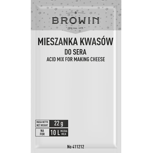 Mieszanka kwasów do sera - 22g  - 1 