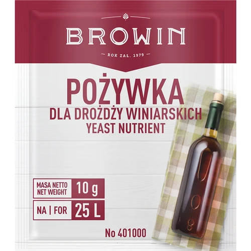 Pożywka dla drożdży winiarskich, 10 g  - 1 ['pożywka dla drożdży', ' pożywka do wina', ' źródło azotu i fosforu dla drożdży', ' pożywka mineralna']