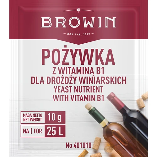 Pożywka do wina z witaminą B1, 10g  - 1 ['pożywka dla drożdży', ' pożywka dla drożdży winiarskich', ' pożywka dla drożdży z witaminą B', ' pożywka z tiaminą']