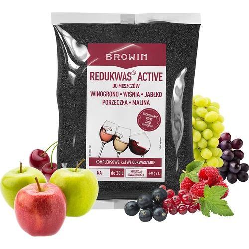 Redukwas® Active do moszczów - regulator kwasowości, 460 g - 4 ['redukcja kwasowości', ' węglan wapnia', ' odkwaszanie moszczu', ' zmniejszenie kwasowości moszczu', ' do wina', ' wino domowe', ' obniżenie kwasowości', ' redukcja kwasowości', ' wina z kwaśnych owoców', ' wino z winogron', ' wino z porzeczek', ' wino z malin', ' wino z wiśni', ' wino z jabłek', ' jak zrobić smaczne wino owocowe', ' jak zrobić dobre wino gronowe', ' zredukowanie kwasu w moszczu', ' środki do wina', ' kwasowość w enologii', ' zbilansowana kwasowość', ' odkwaszanie mineralne']