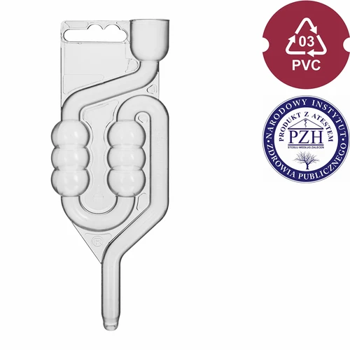 Rurka fermentacyjna plastikowa, 6-komorowa - 2 ['rurka fermentacyjna', ' nietłukąca rurka fermentacyjna', ' rurka fermentacyjna plastikowa', ' duża rurka fermentacyjna', ' rurka do fermentacji', ' rurka do wina', ' rurka do nastawów', ' rurka do kiszenia', ' rurka 6-komorowa browin', ' rurki fermentacyjne']