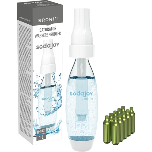Saturator do wody i napojów + naboje 10 szt.  - 1 ['saturator', ' saturator do wody', ' saturator do wody gazowanej', ' naboje do saturatorów', ' nabój do saturatora', ' saturator domowy', ' jak zrobić wodę gazowaną', ' jaki syfon do wody gazowanej', ' prosecco', ' wina prosecco', ' napoje gazowane', ' maszyna do gazowania napojów', ' wino gazowane', ' wino z wodą gazowaną', ' gazowanie wina', ' woda sodowa', ' woda sodowa lodz', ' woda sodowa w domu', ' syfon do wody sodowej', ' skąd się bierze woda sodowa', ' esencje', ' zaprawki smakowe', ' zaprawki do alkoholu', ' zaprawka do alkoholu', ' esencja', ' esencja do alkoholu']