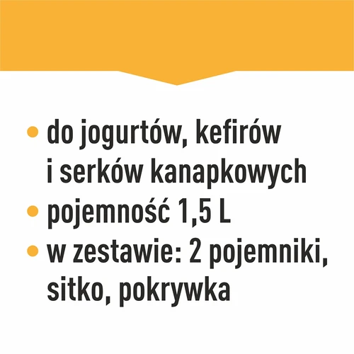 Sero-jogurtownica z termostatem 1,5 L - 21 ['domowy jogurt', ' do jogurtu', ' do sera', ' jogurt wegański', ' jogurt grecki', ' serek śniadaniowy', ' urządzenie do jogurtu', ' jak zrobić jogurt']