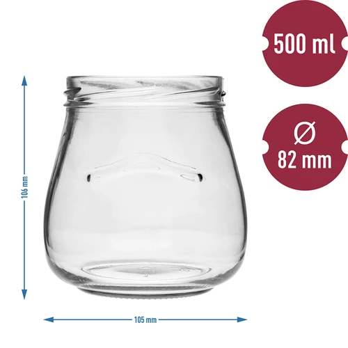 Słoik TO 500ml inna Amfora -6szt - 2 ['słoik', ' słoik amfora', ' słoik 500 ml', ' zestaw słoików', ' szklane słoiki', ' słoki na przetwory', ' słoiki na kosmetyki', ' słoiki 6 sztuk', ' słoik szklany', ' słoiki na dżemy', ' słoiki na konfitury', ' słoiki na marmolady', ' słoiki na przetwory mięsne', ' słoiki do słoików', ' słoiki na kosmetyki']