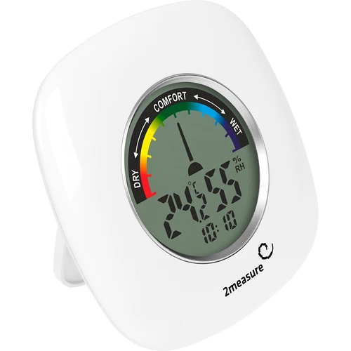 Stacja pogodowa – elektroniczna, bezprzewodowa, biała  - 1 ['stacja pogodowa', ' domowa stacja pogodowa', ' temperatura', ' temperatura otoczenia', ' kontrola temperatury', ' termometr elektroniczny', ' termometr wewnętrzny', ' wilgotnościomierz', ' termometr z higrometrem', ' termometr z wilgotnościomierzem', ' wilgotnościomierz powietrza', ' stacja pogodowa']