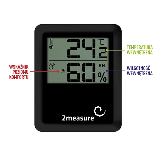 Stacja pogodowa – elektroniczna, bezprzewodowa, czarna - 4 ['stacja pogodowa', ' domowa stacja pogodowa', ' temperatura', ' temperatura otoczenia', ' kontrola temperatury', ' termometr elektroniczny', ' termometr wewnętrzny', ' wilgotnościomierz', ' termometr z higrometrem', ' termometr z wilgotnościomierzem', ' wilgotnościomierz powietrza', ' stacja pogodowa']