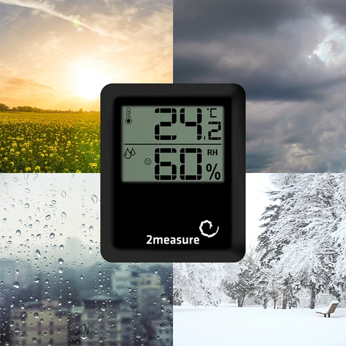 Stacja pogodowa – elektroniczna, bezprzewodowa, czarna - 10 ['stacja pogodowa', ' domowa stacja pogodowa', ' temperatura', ' temperatura otoczenia', ' kontrola temperatury', ' termometr elektroniczny', ' termometr wewnętrzny', ' wilgotnościomierz', ' termometr z higrometrem', ' termometr z wilgotnościomierzem', ' wilgotnościomierz powietrza', ' stacja pogodowa']