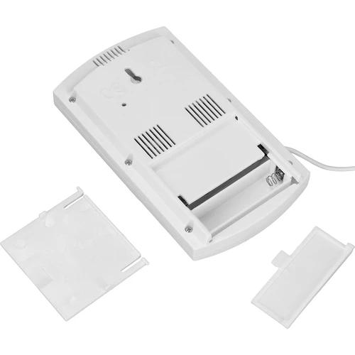 Stacja pogodowa – elektroniczna, sonda, biała - 4 ['stacja pogodowa', ' domowa stacja pogodowa', ' temperatura', ' temperatura otoczenia', ' kontrola temperatury', ' termometr elektroniczny', ' termometr wewnętrzny', ' termometr zewnętrzny', ' termometr na zewnątrz', ' termometr z sondą', ' termometr elektroniczny z sondą', ' wilgotnościomierz', ' termometr z higrometrem', ' termometr z wilgotnościomierzem', ' wilgotnościomierz powietrza']