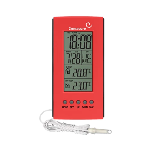 Stacja pogodowa – elektroniczna, sonda, mix - 6 ['temperatura', ' temperatura otoczenia', ' kontrola temperatury', ' termometr elektroniczny', ' termometr wewnętrzny', ' termometr zewnętrzny', ' termometr na zewnątrz']