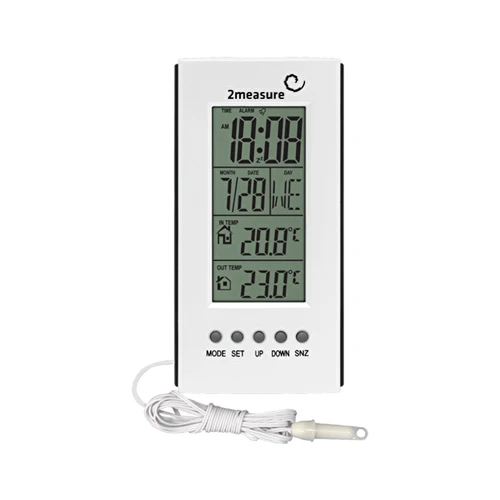 Stacja pogodowa – elektroniczna, sonda, mix - 2 ['temperatura', ' temperatura otoczenia', ' kontrola temperatury', ' termometr elektroniczny', ' termometr wewnętrzny', ' termometr zewnętrzny', ' termometr na zewnątrz']