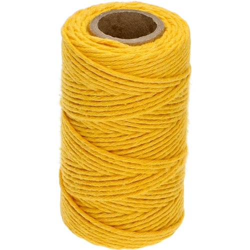 Sznurek bawełniany żółty 2 mm/55 m/100 g  - 1 ['sznurek z bawełny', ' sznurek bawełniany', ' sznurek do delikatnych roślin', ' sznurek naturalny', ' ekosznurek', ' sznurek do makramy', ' sznurek do wiązania', ' sznurek do rękodzieła', ' sznurek do ściągania', ' żółty sznurek', ' sznurek żółty']