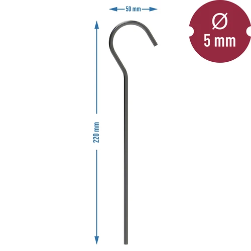 Szpilki do namiotu zagięte - 10 szt. - 6 ['do mocowania namiotów', ' szpilki do namiotów', ' kołki do namiotu', ' kotwy do agrowłókniny', ' kotwy', ' szpilki do siatki na krety', ' szpilka do agrowłókniny', ' szpilki do mocowania namiotów', ' szpilki do szklarni', ' szpilki do ogrodu', ' szpilki mocujące', ' śledzie ', ' śledzie mocujące', ' śledzie do namiotów.', ' szpilki stalowe', ' szpilki zagięte.']