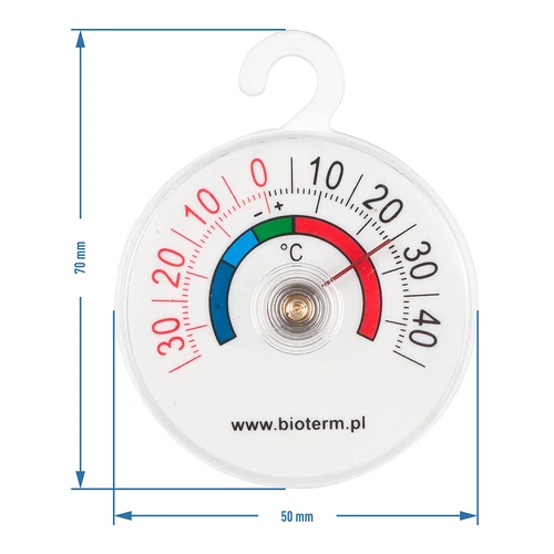 Termometr do lodówek i zamrażarek (-35°C do +45°C) Ø 5cm - 2 ['termometr bimetaliczny', ' termometr kuchenny', ' termometr kulinarny', ' termometr do lodówek', ' termometr lodówkowy', ' termometr do zamrażarek', ' termometry do chłodziarek', ' termometry do lodówek', ' termometry lodówkowe']