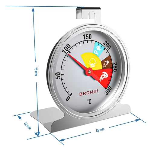 Termometr do piekarnika (0°C do +300°C) Ø4,4cm - 6 ['termometr do piekarnika', ' termometr do chleba', ' termometr do mięs', ' termometr do potraw']