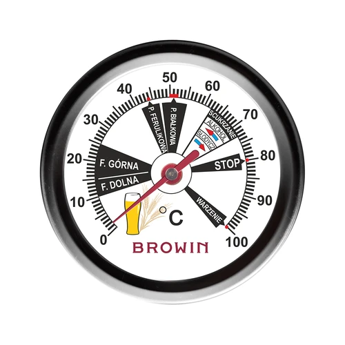 Termometr piwowarski (0°C do +100°C) 31,5cm - 2 ['termometr kuchenny', ' termometr kulinarny', ' termometr piwowarski', ' termometr do piwa', ' termometr do brzeczki', ' termometr piwowarski długi']