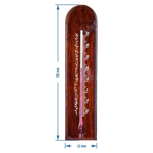 Termometr pokojowy ze wzorkiem (-20°C do +50°C) 18cm mix - 3 ['termometr wewnętrzny', ' termometr pokojowy', ' termometr do wewnątrz', ' termometr domowy', ' termometr', ' termometr drewniany pokojowy', ' termometr czytelna skala', ' termometr ze wzmocnioną kapilarą', ' termometr ze wzorkiem', ' termometr z grafiką']