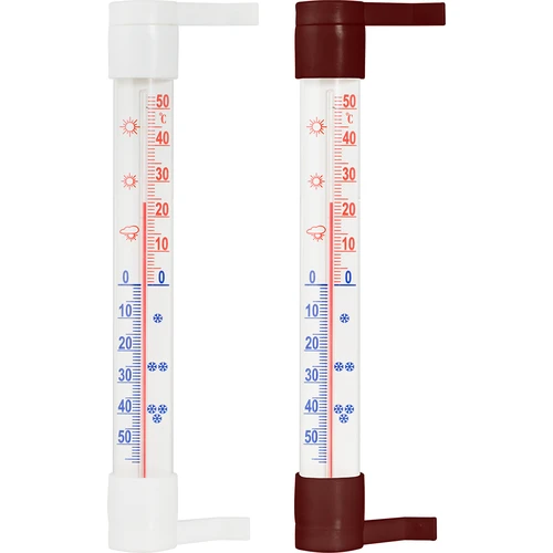 Termometr zewnętrzny (-50°C do +50°C) 23cm mix  - 1 ['termometr zewnętrzny', ' termometr', ' termometr zaokienny', ' termometr czytelna skala', ' termometr z tworzywa', ' termometr na okno', ' termometr na balkon', ' termometr dwustronny']