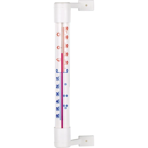 Termometr zewnętrzny biały (-50°C do +50°C) 18cm  - 1 ['termometr zewnętrzny', ' termometr', ' termometr zaokienny', ' termometr czytelna skala', ' termometr z tworzywa', ' termometr na okno', ' termometr na balkon', ' termometr dwustronny', ' termometr samoprzylepny']