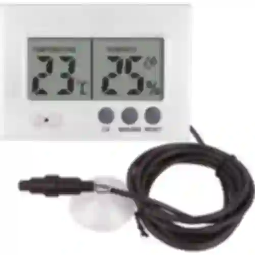 Elektroniczny termometr i higrometr do terrarium (0°C do +50°C) 5cm