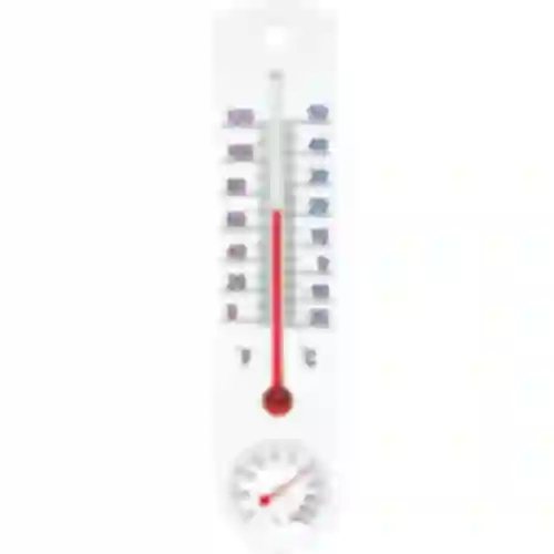 Termometr uniwersalny biały z higrometrem